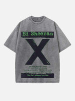 Ed Sheeran Print Round Neck T-shirt