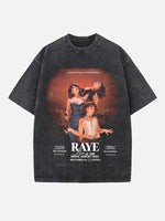 Raye Print Round Neck T-shirt