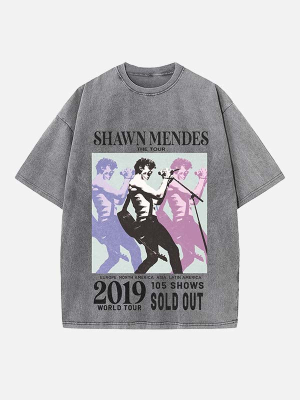 Shawn Mendes Print Round Neck T-shirt
