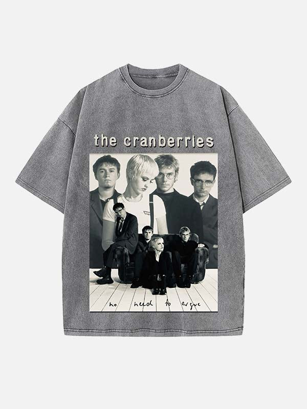 The Cranberries Print Round Neck T-shirt