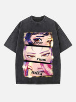 HUNTR/X Print Round Neck T-shirt