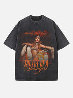Taylor Swift Print Round Neck T-shirt