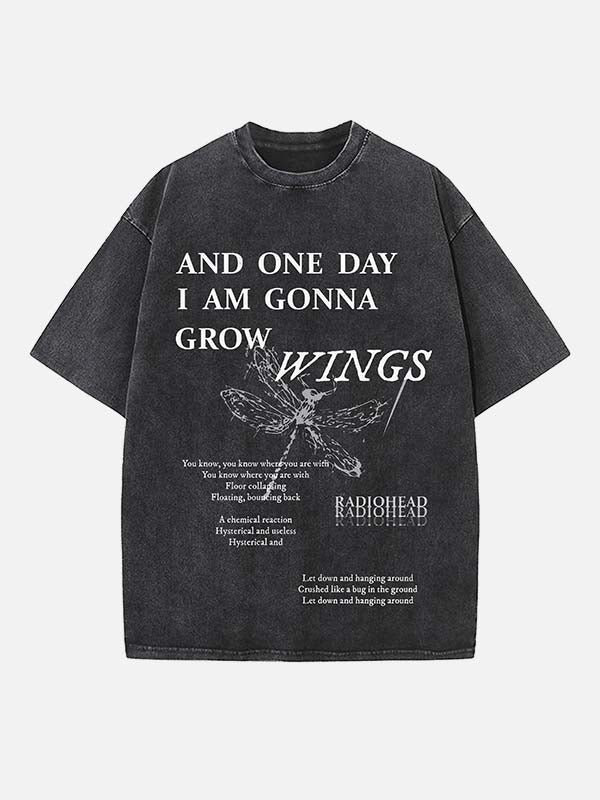 Radiohead Print Round Neck T-shirt