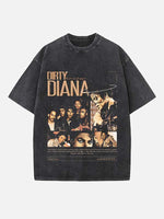 Michael Jackson Print Round Neck T-shirt