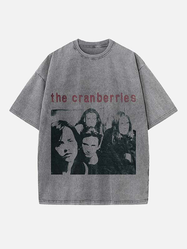 The Cranberries Print Round Neck T-shirt