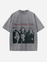 The Cranberries Print Round Neck T-shirt