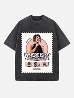 Raye Print Round Neck T-shirt