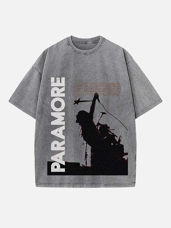 Paramore Print Round Neck T-shirt