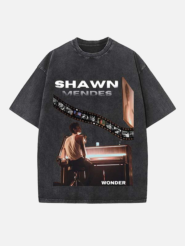 Shawn Mendes Print Round Neck T-shirt
