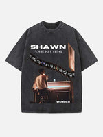 Shawn Mendes Print Round Neck T-shirt