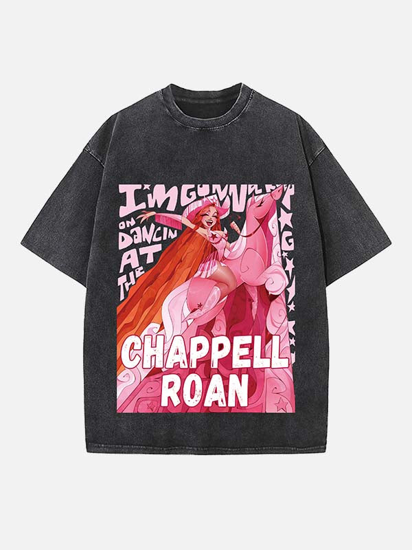Chappell Roan Print Round Neck T-shirt