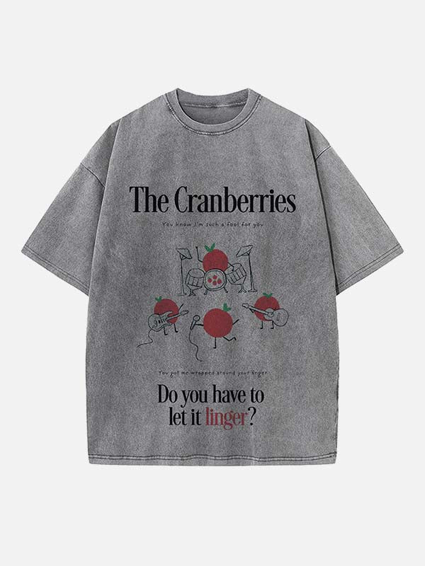 The Cranberries Print Round Neck T-shirt