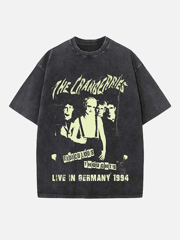 The Cranberries Print Round Neck T-shirt