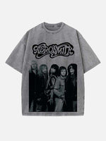 Aerosmith Print Round Neck T-shirt