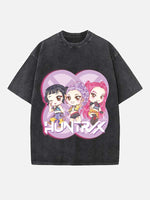 HUNTR/X Print Round Neck T-shirt