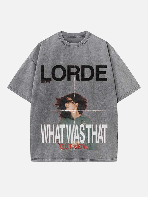 Lorde Print Round Neck T-shirt