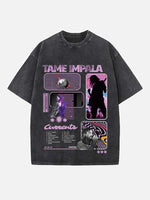Tame Impala Print Round Neck T-shirt