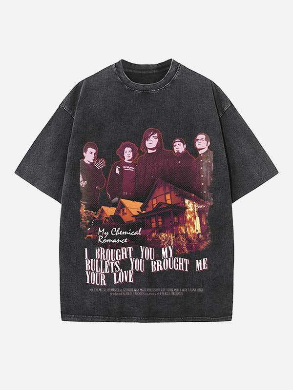 My Chemical Romance Print Round Neck T-shirt