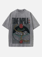 Tame Impala Print Round Neck T-shirt