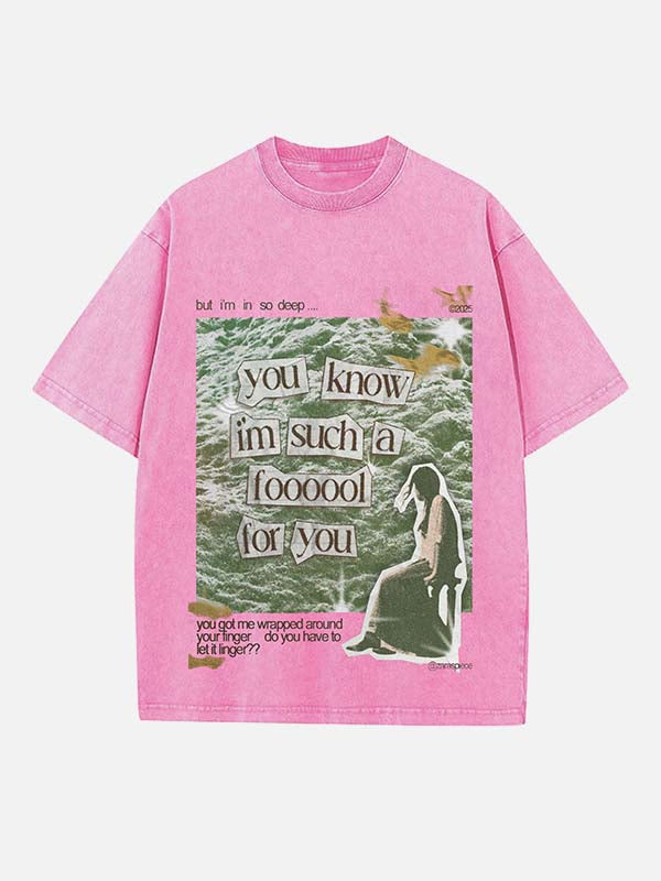 The Cranberries Print Round Neck T-shirt