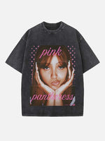 PinkPantheress Print Round Neck T-shirt