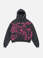Lady Gaga Print Slant Pockets Hoodie