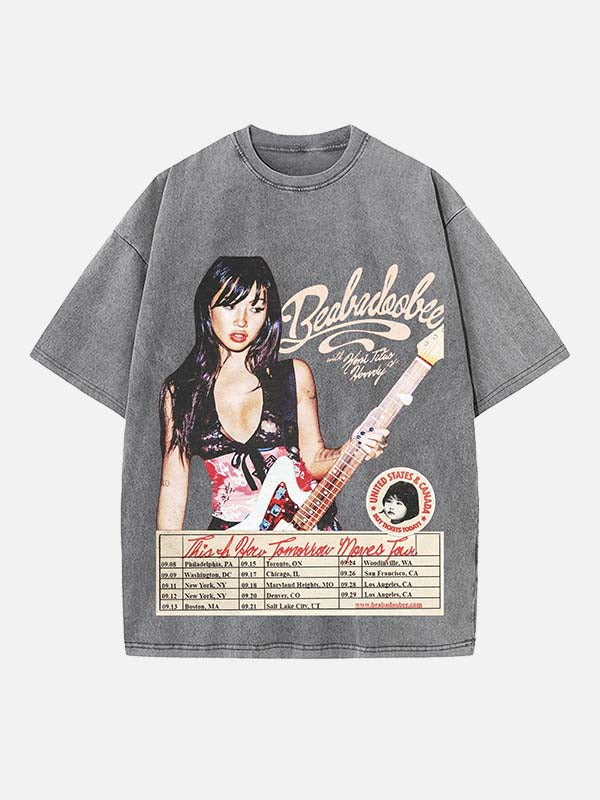 Beabadoobee Print Round Neck T-shirt