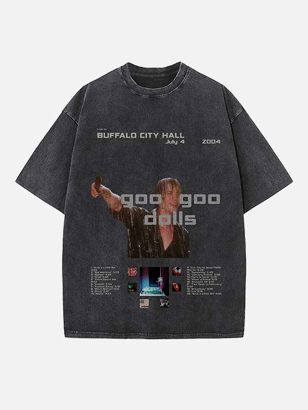 The Goo Goo Dolls Print Round Neck T-shirt