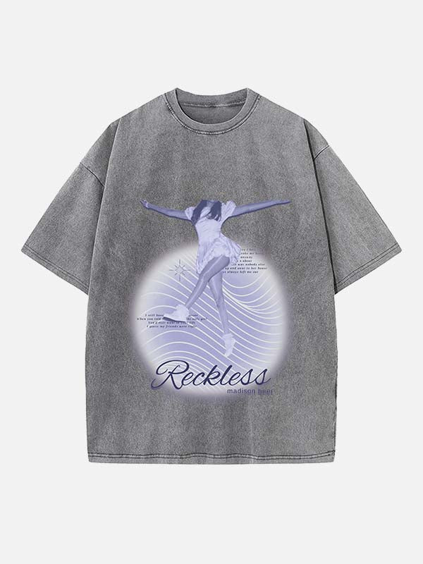 Madison Beer Print Round Neck T-shirt
