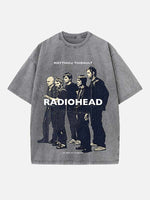 Radiohead Print Round Neck T-shirt