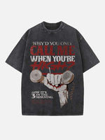 Arctic Monkeys Print Round Neck T-shirt