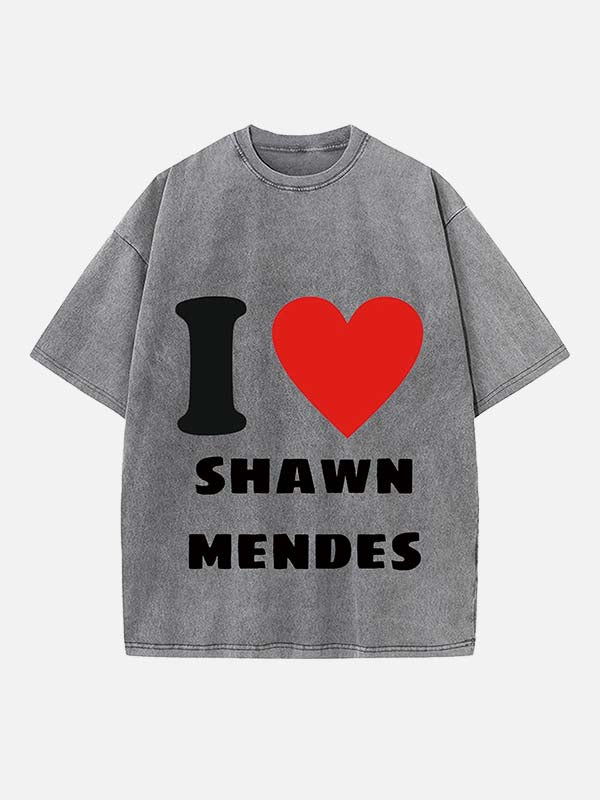 Shawn Mendes Print Round Neck T-shirt