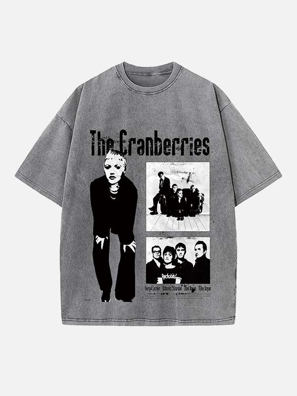 The Cranberries Print Round Neck T-shirt