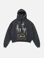 Lady Gaga Print Slant Pockets Hoodie