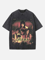 Aespa Print Round Neck T-shirt