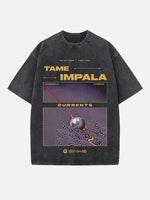 Tame Impala Print Round Neck T-shirt