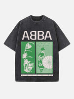 ABBA Print Round Neck T-shirt