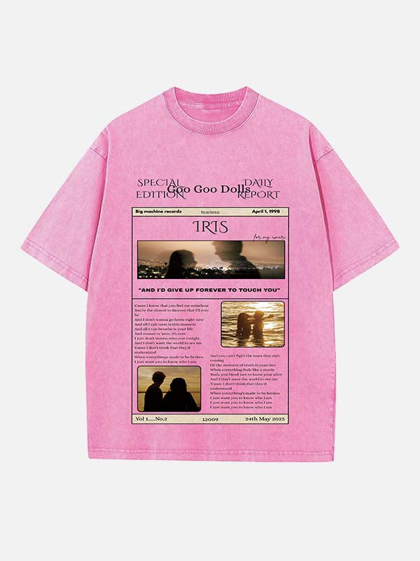 The Goo Goo Dolls Print Round Neck T-shirt