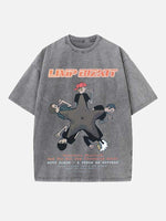 Limp Bizkit Print Round Neck T-shirt
