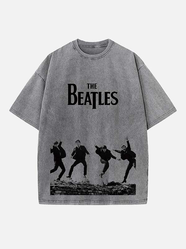 The Beatles Print Round Neck T-shirt