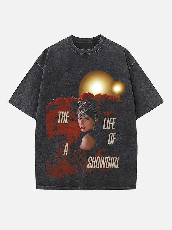 Taylor Swift Print Round Neck T-shirt