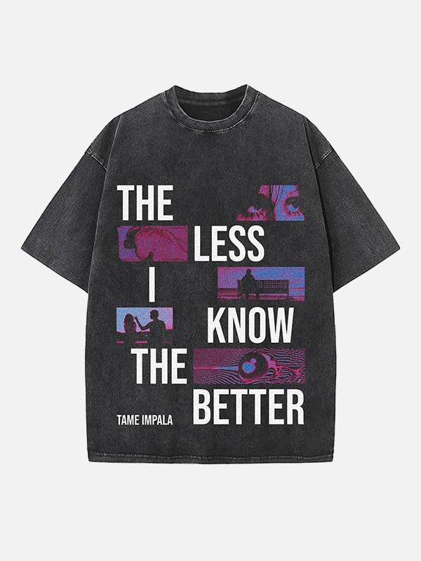 Tame Impala Print Round Neck T-shirt