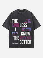 Tame Impala Print Round Neck T-shirt
