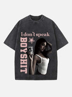 Madison Beer Print Round Neck T-shirt