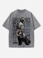 Ed Sheeran Print Round Neck T-shirt