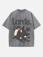 Lorde Print Round Neck T-shirt