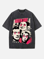 Green Day Print Round Neck T-shirt