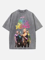 Coldplay Print Round Neck T-shirt
