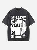 Ed Sheeran Print Round Neck T-shirt