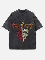 Bon Jovi Print Round Neck T-shirt